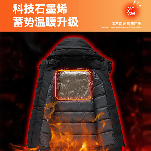 【新款DTH】大依优型大码连帽羽绒服保暖加厚加肥加大上衣男士冬季外套胖子 商品图2