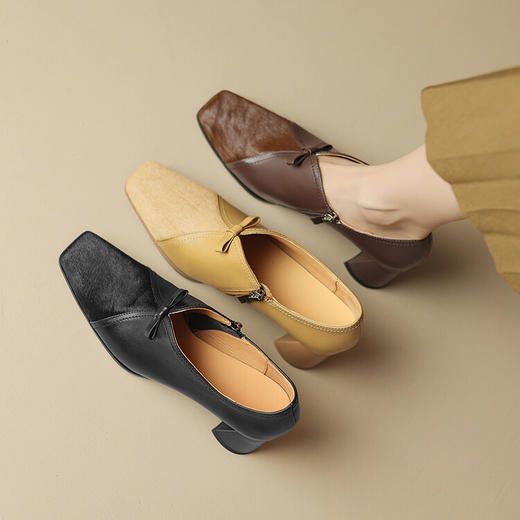 优雅舒适，舒适马毛深口单鞋ZYY-A559 商品图3