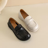 西村名物2023秋季新品圆头平底粗跟深口鞋舒适乐福鞋T23AM12421 商品缩略图8