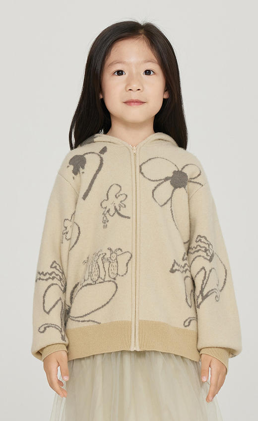 jnby  23年冬款  中长款开襟毛衫 1NA311100 商品图6