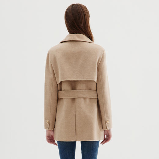 EITIE爱特爱冬季新款气质大气显瘦系带大衣外套女7214916 商品图4