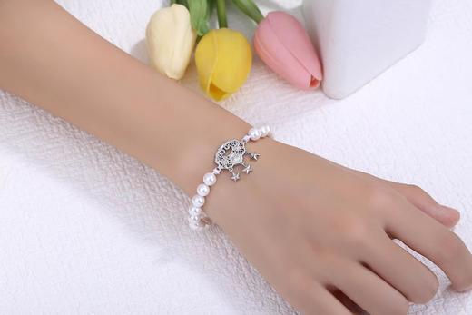 特色纯银亲子款橄榄枝平安锁 商品图6