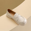 西村名物2023秋季新品圆头平底粗跟深口鞋舒适乐福鞋T23AM12421 商品缩略图7