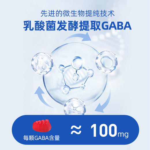 GABA睡眠软糖2代 葡萄味 美国GNITE 60粒/瓶 商品图4