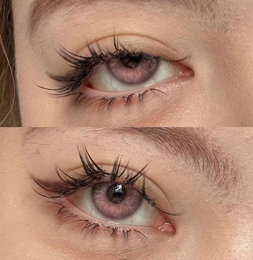 illusionDuck 绒绒兔尾毛 年抛 两片 14.5mm 参考着色 13.8mm 基弧 8.6 含水 38% 韩国进口 商品图1