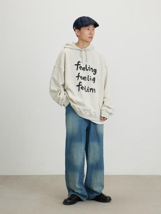 CryingCenter  feeling印花秋冬连帽男女卫衣宽松版型 哭喊中心 商品图2