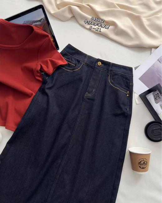 女牛仔A字半裙45312 商品图2