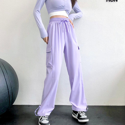 【限时秒】YOGACODE【火树银花系列】高腰宽松显瘦健身抽绳运动裤YCDSP620 商品图2