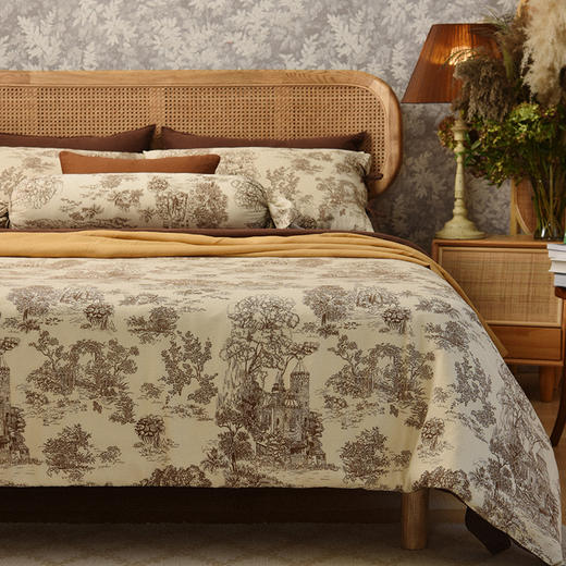 卢瓦尔河谷四件套全棉纯棉床单被罩枕头床品轻奢高级感 商品图0