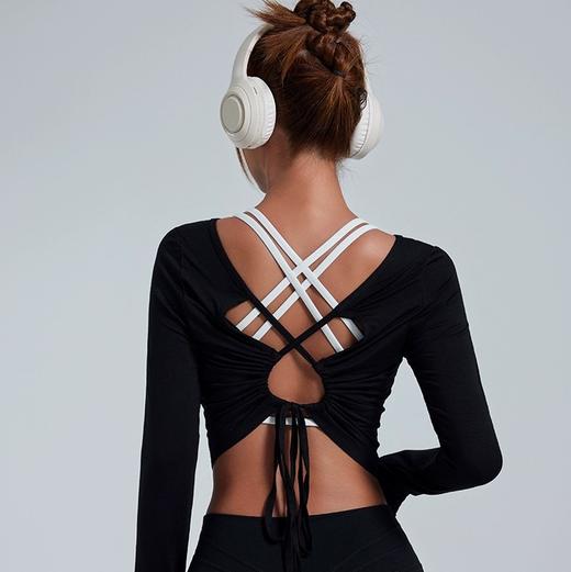 【限时秒】YOGACODE【火树银花系列】宽松运动上衣瑜伽服长袖YCDSL628（无胸垫） 商品图4