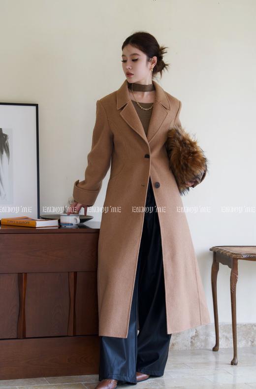 冬季自然奢绒-驼绒收腰大衣 154401931 商品图0