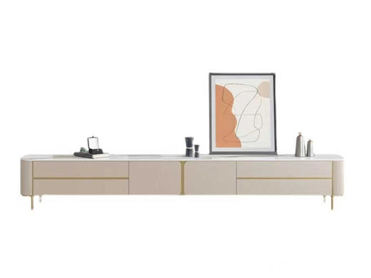 宜臣家具现代简约 电视柜 板+E1级中纤板+不锈钢[免费送装，偏远地区除外] 商品图2