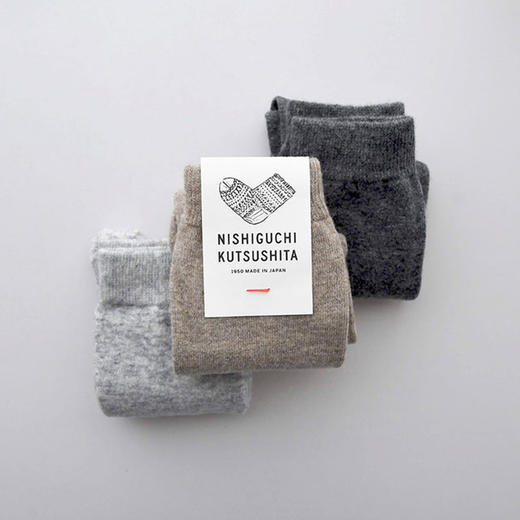 NISHIGUCHI Cashmere Wool Socks 羊毛女款长筒袜子 商品图4