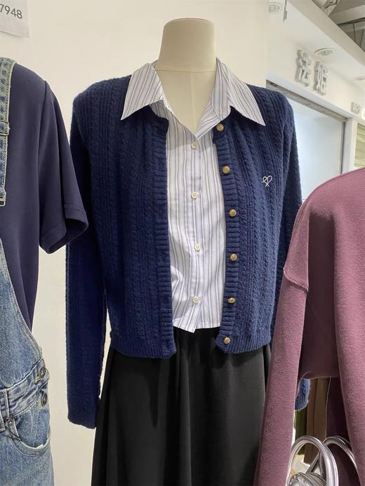 女毛织拼梭织上衣8355 商品图3