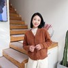 2023秋冬女装新系扣V领口袋百搭简约长袖针织衫 商品缩略图14