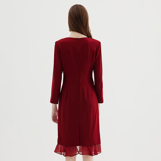 EITIE爱特爱冬季新款气质大方连衣裙礼服7277902 商品图10