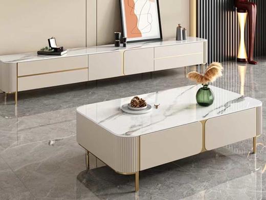 宜臣家具现代简约 电视柜 板+E1级中纤板+不锈钢[免费送装，偏远地区除外] 商品图0