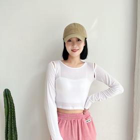 【热销单品】SPELLEDIT2023秋季新款肩膀开衩修身长袖T恤时尚女