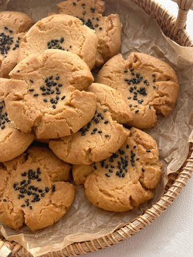 酥到掉渣的自制桃酥！免揉面一次成功✅