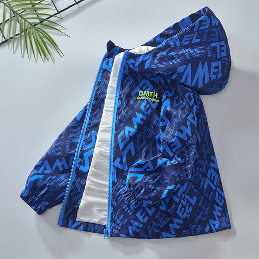 春秋季儿童冲锋衣连帽外套 中大童男童女童夹克外套 商品图1