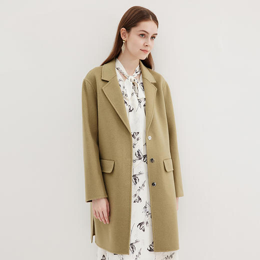 EITIE爱特爱冬季新款气质大气大衣外套女7214929 商品图2