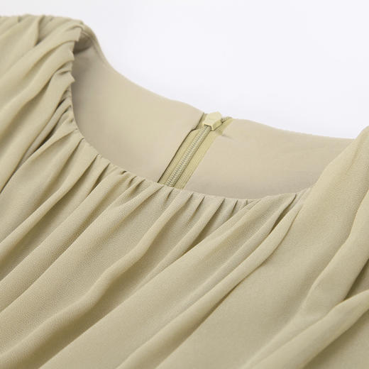 NG834斯尔丽2023秋季立新款体袖玻璃纱袖子时尚职场韩版名媛气质连衣裙 商品图4