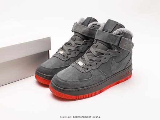 耐克Nike Air Force 1 high高帮加绒休闲运动板鞋334031-611男女鞋 商品图8