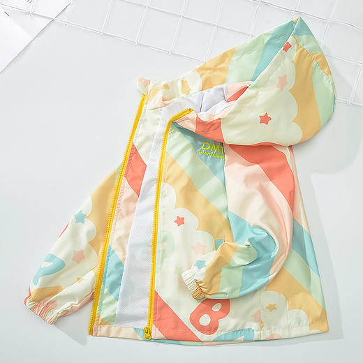 春秋季儿童冲锋衣连帽外套 中大童男童女童夹克外套 商品图8