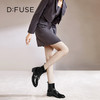 Dfuse迪芙斯冬季新款圆头短靴哥特风切尔西靴女DF34116009 商品缩略图7