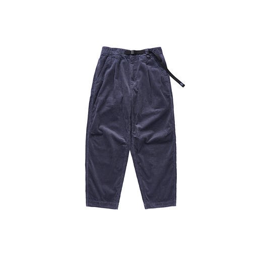 吃茶去chichaqu重磅粗坑灯芯绒卡扣锥形单褶长裤 商品图1