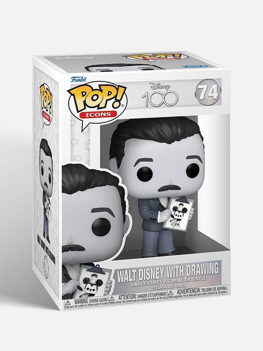Funko POP Icons D100 Walt 华特迪士尼与画手办 67994 商品图4