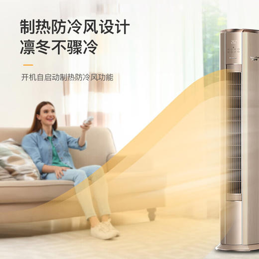 格力/空调/KFR-100LW/(10583)FNhEa-B3(WIFI)(奢华金)/冷静尊 4匹柜机 立柜式空调 新能效变频冷暖两用 商品图3