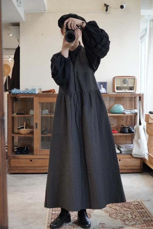 elsa esturgie 轻奢菱格纹无袖背心款连衣裙 商品图0