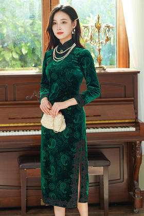 逸红颜明月优选#小高定系列『绿宝石』知否知否，应是绿肥红瘦！贵气古典美学穿搭！