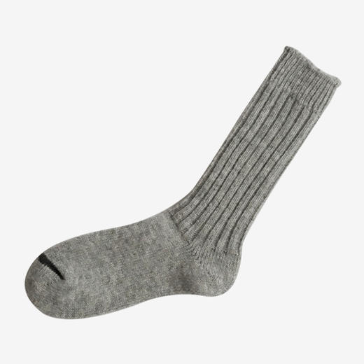 NISHIGUCHI Wool Ribbed Socks 羊毛女款螺纹长筒袜子 商品图2