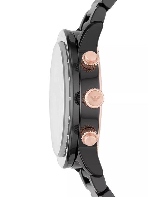 Armani阿玛尼手表黑武士陶瓷表带飞行员防水石英男士腕表AR70002 商品图5