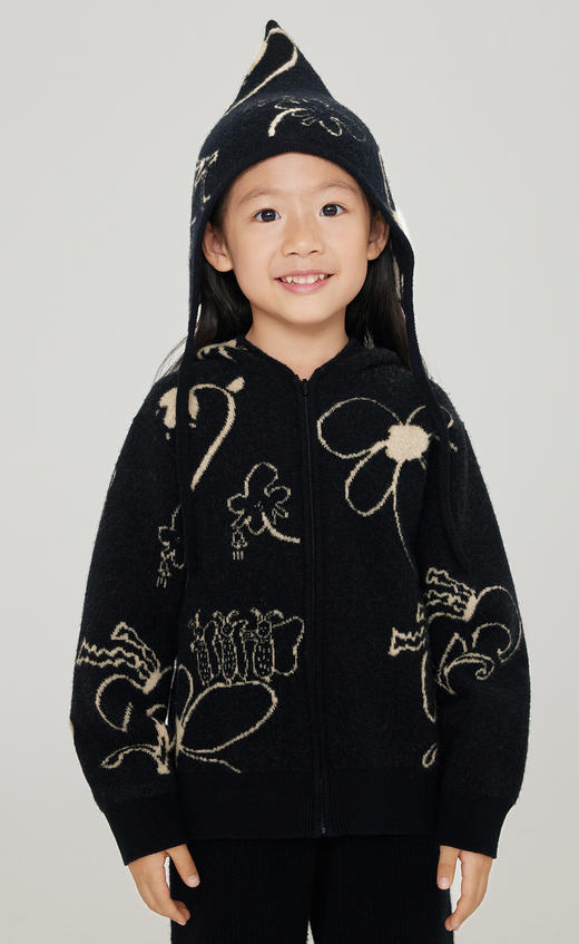 jnby  23年冬款  中长款开襟毛衫 1NA311100 商品图9