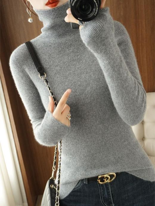 韩版长袖毛衣内搭修身高领打底衫QH-AL733555209533 商品图4