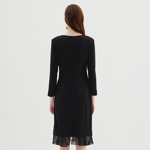 EITIE爱特爱冬季新款气质大方连衣裙礼服7277902 商品图5