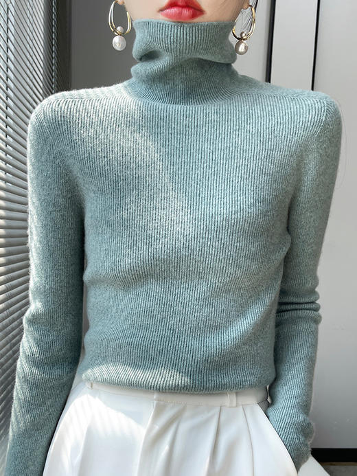 韩版长袖毛衣内搭修身高领打底衫QH-AL733555209533 商品图0