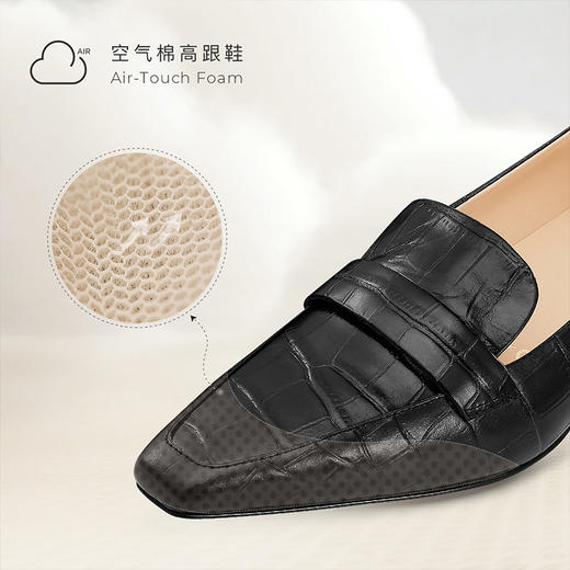 -7or9-空气棉高跟鞋黑麦华夫 商品图2