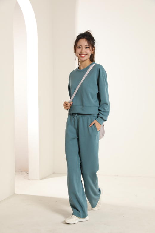 哈瓦塔直通抽绳加厚秋装休闲运动裤 H321152 商品图10