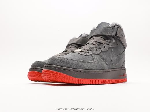 耐克Nike Air Force 1 high高帮加绒休闲运动板鞋334031-611男女鞋 商品图4