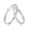 KADER卡蒂罗 莫比乌斯系列 爱意心旋情侣对戒 S925银足银999  戒指 男女同款情侣款 轻奢小众开口可调节浪漫百搭#简约大方 送礼 礼盒款 商品缩略图0