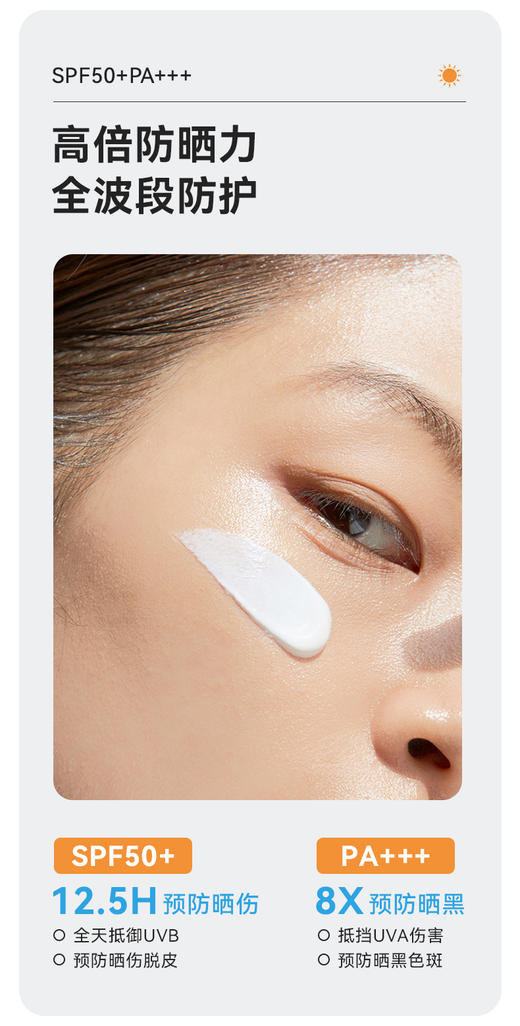 【体验装-非售】润爽高倍防晒乳SPF50PA+++新品上市 商品图6