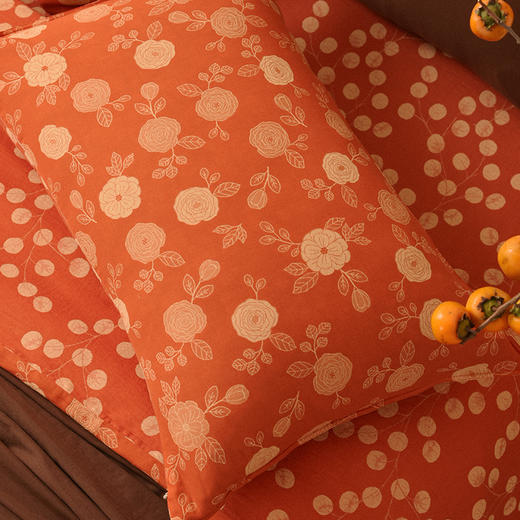 玫瑰庆典四件套全棉纯棉床单被罩枕头床品轻奢高级感 商品图3