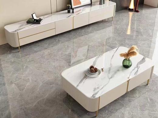 宜臣家具现代简约 电视柜 板+E1级中纤板+不锈钢[免费送装，偏远地区除外] 商品图1