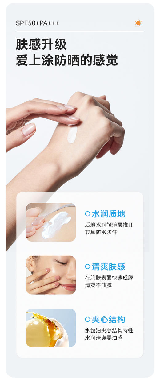 【体验装-非售】润爽高倍防晒乳SPF50PA+++新品上市 商品图2