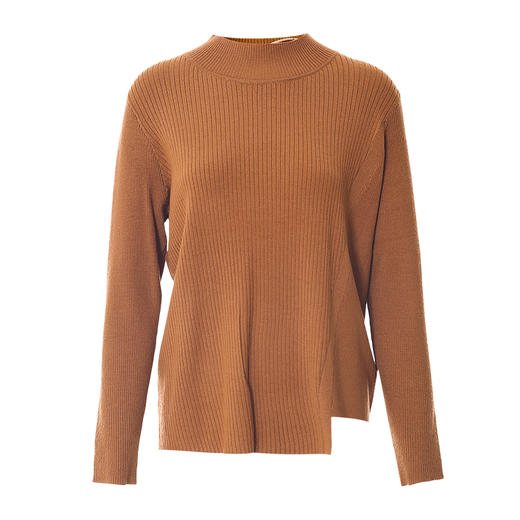 EITIE爱特爱冬季新款时尚气质半高领简约纯色针织衫上衣7201907 商品图6