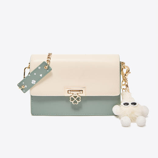 Safiya/索菲娅2023新款女软皮小方包单肩包通勤感小包SF997013Y 商品图1